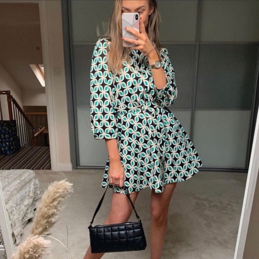 Zara Printed Dress with Belt size Medium - Picture 12 of 13